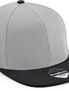 Beechfield B 661 6-panelová snapbacková čiapka „Original“ 53.0661 šedá/čierna