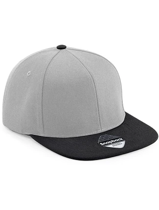 Beechfield B 661 6-panelová snapbacková čiapka „Original“ 53.0661 šedá/čierna
