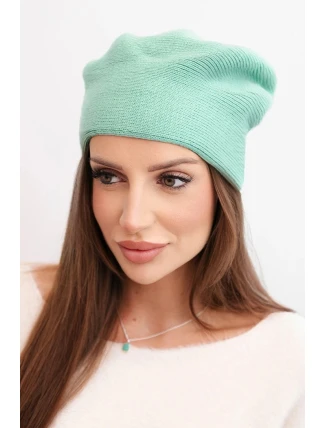 Dámska klasická vlnená čiapka K420 dark mint