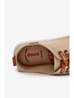 Tenisówki Trampki Męskie Big Star NN176001 Memory Foam System Beżowe