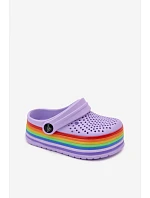 Detské penové sandále s fialovými farebnými remienkami Children's Foam Purple Straps Tansy Detské penové sandále s fialovými farebnými remienkami Children's Foam Purple Straps Tansy