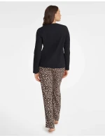 Dámske pyžamo Gino 40935-99X Čierna - Henderson Ladies