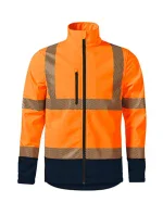 HV Drop softshellová bunda unisex fluorescenčná oranžová