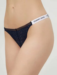 Dámske tangá HIGH LEG THONG UW0UW05160 C1G tm. modrá - Tommy Hilfiger