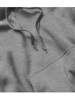 Tmavo šedá dámska tepláková mikina (W02-5)