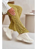 Buty Sportowe Sneakersy Damskie Beżowe Timoci