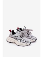 Sneakersy Dziecięce Na Grubej Podeszwie Srebrne Xairana