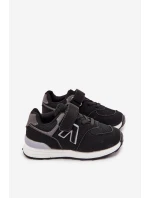 Sportovní tenisky dětské na suchý zip černé Galisse