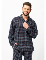 Pánske pyžamo Key MNS 480 B25 dĺžka/r M-2XL so zipsom