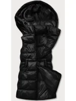 Teplá čierna dámska vesta z eko kože (D-3231-1) Teplá čierna dámska vesta z eko kože (D-3231-1)