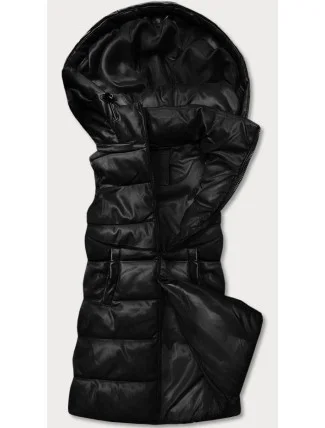 Teplá čierna dámska vesta z eko kože (D-3231-1) Teplá čierna dámska vesta z eko kože (D-3231-1)