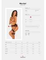 Koketný podväzkový pás Marrbel garter belt - Obsessive