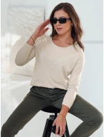 MINIMODA dámska blúzka s príveskom v jednej veľkosti béžová FashionStreet RY2680