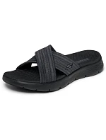 Dámske šľapky Skechers GO WALK FLEX SANDAL IMPRESSED 141420 BKGY Dámske šľapky Skechers GO WALK FLEX SANDAL IMPRESSED 141420 BKGY