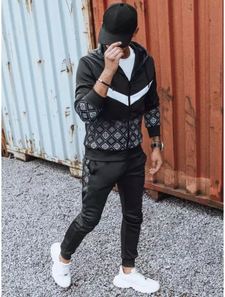 FashionStreet čierna pánska tepláková súprava AX0604