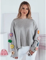 Dámska nadrozmerná mikina RAWEL sivá FashionStreet RY2387 Dámska nadrozmerná mikina RAWEL sivá FashionStreet RY2387