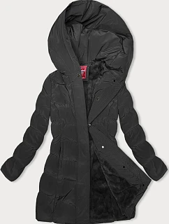 Zimná bunda s kapucňou čierna (2M-023)