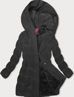 Zimná bunda s kapucňou čierna (2M-023)