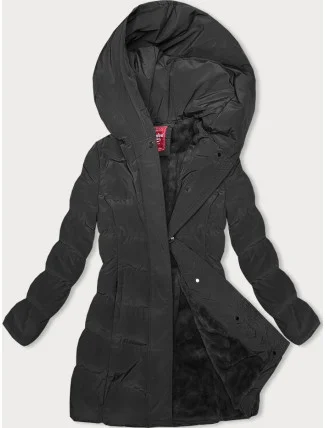 Zimná bunda s kapucňou čierna (2M-023)