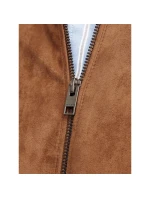 Jack&Jones bunda zo syntetického semišu JJEDYLAN CLEAN JACKET NOOS 12261197 COGNAC