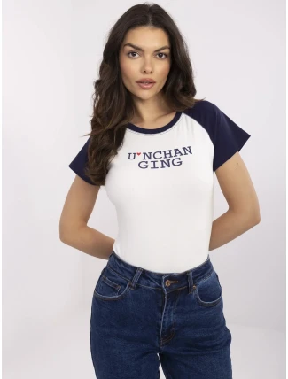 NM TS Tričko V7939.50 tmavomodrá a biela