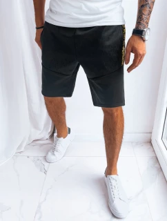 Pánske čierne teplákové šortky FashionStreet SX2260