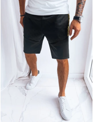 Pánske čierne teplákové šortky FashionStreet SX2260