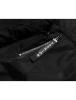 Čierno-béžová dámska bunda pre prechodné obdobie (B8037-1046) Čierno-béžová dámska bunda pre prechodné obdobie (B8037-1046)