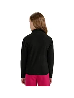 Dievčenský fleece 4F F346 dark black 4FJWAW25TFLEF346 20S
