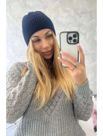 Tenká čiapka Oliwia K252 tmavo modrá