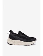 Pánské Sportovní Boty Textilní Slip-Ons Na Platformě Kobbo 102421 Černé