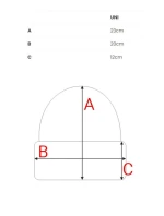 M895 Rebrovaná čiapka - hnedá