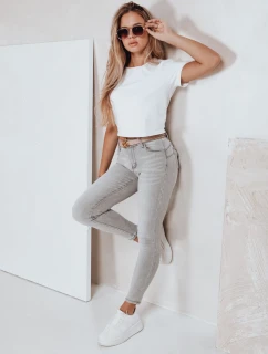 Dámske push up džínsy šedé FashionStreet UY2804