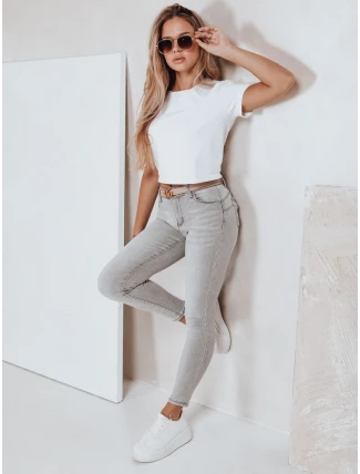 Dámske push up džínsy šedé FashionStreet UY2804