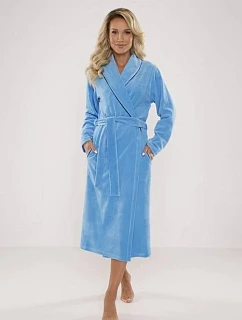 Dámsky župan DE LAFENSE welurem Lydie 390 3XL-5XL