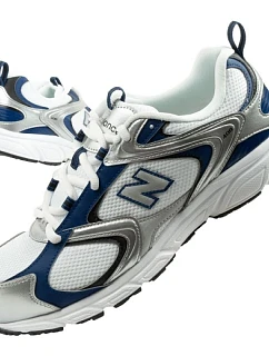 New Balance 408 pánske športové tenisky módne pohodlné biele strieborné