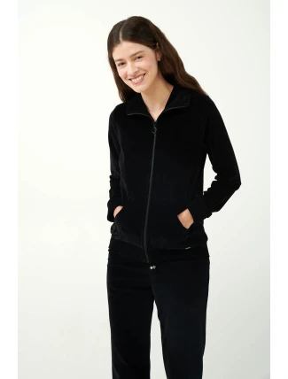 Vamp - Zamatové tepláky na zips 21142 - Vamp Vamp - Zamatové tepláky na zips 21142 - Vamp