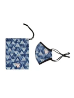 Bavlnená unisex rúško W0YZ14WDXC0-P0TR modrobiela - Guess Bavlnená unisex rúško W0YZ14WDXC0-P0TR modrobiela - Guess