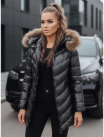 Dámska zimná bunda PREMIUM black FashionStreet TY3024 Dámska zimná bunda PREMIUM black FashionStreet TY3024