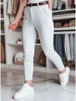 Dámske bavlnené nohavice slim fit s opaskom TAIRONIK svetlo sivá FashionStreet UY2538 Dámske bavlnené nohavice slim fit s opaskom TAIRONIK svetlo sivá FashionStreet UY2538