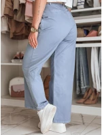 Dámske nohavice so širokými nohavicami MOBISKA blue FashionStreet UY2617 Dámske nohavice so širokými nohavicami MOBISKA blue FashionStreet UY2617