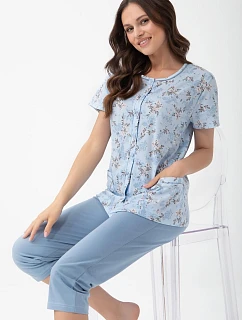 Pyžamo Luna 1304 kr/r M-XL L26 rozopínateľné