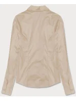 Klasická béžová dámska košeľa (HH039-34)