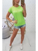 Nakupovanie je moja kardio blúzka svetlo zelená
