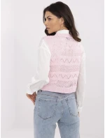 Jumper D93076J90849A svetlo ružový