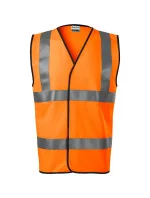 HV Bright unisex bezpečnostná vesta fluorescenčná oranžová
