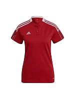 Dámske polo tričko Tiro 21 W GM7350 červené - Adidas Dámske polo tričko Tiro 21 W GM7350 červené - Adidas