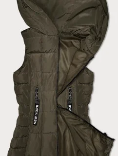 Dámska khaki mikina bez kapucne S'West (B8225-11)