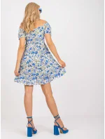 Šaty RO SK 2522 5.32P biela a modrá