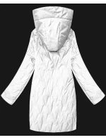 Dámska prešívaná bunda s asymetrickou spodnou časťou Goodlookin white (B8592-26) Dámska prešívaná bunda s asymetrickou spodnou časťou Goodlookin white (B8592-26)